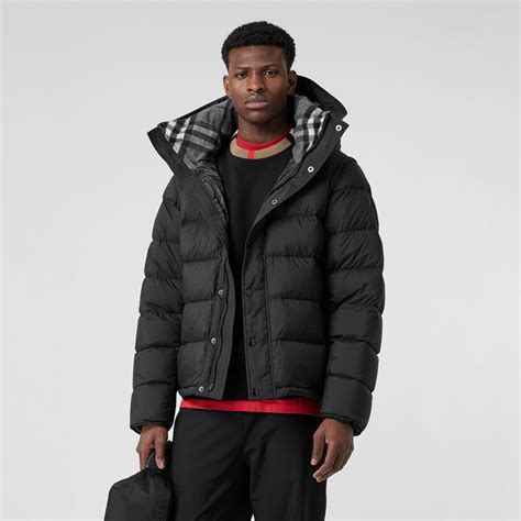 burberry men's puffer|burberry detachable hood puffer coat.